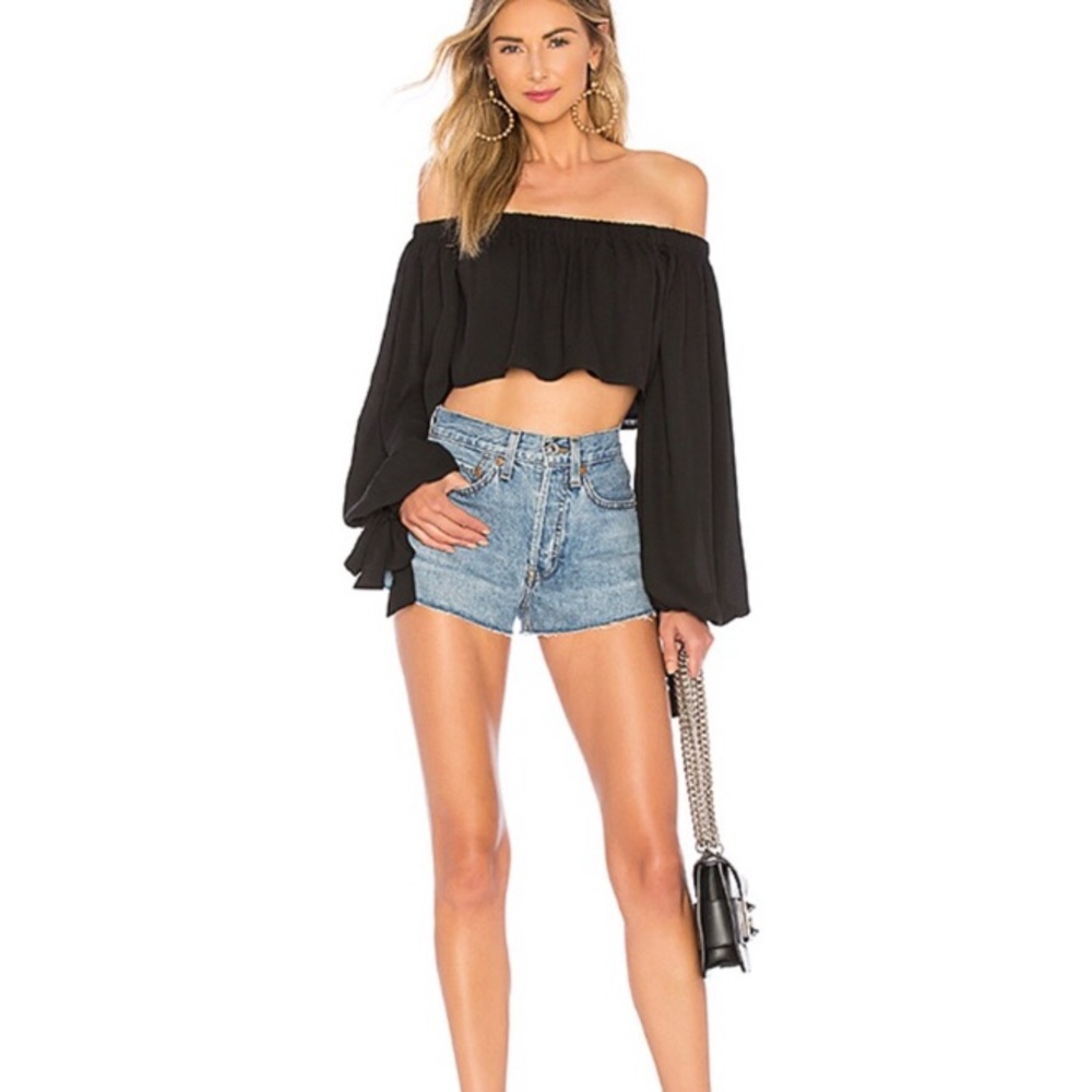 Chrissy Teigen x Revolve Off-the-Shoulder Top Size XXS